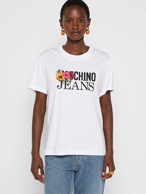 T-shirt z nadrukiem MOSCHINO JEANS