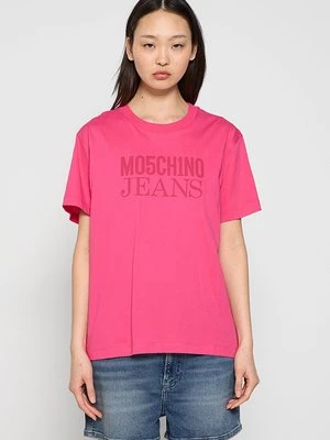 T-shirt z nadrukiem MOSCHINO JEANS
