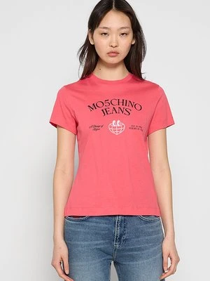 T-shirt z nadrukiem MOSCHINO JEANS