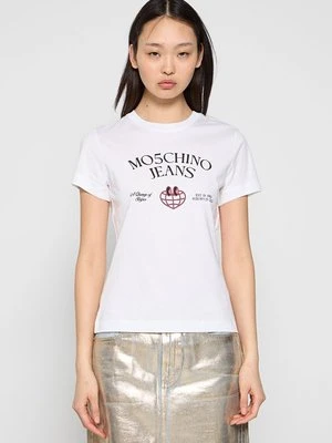 T-shirt z nadrukiem MOSCHINO JEANS