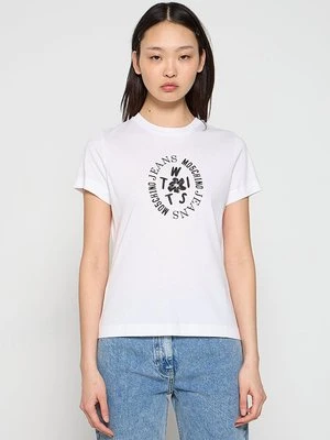 T-shirt z nadrukiem MOSCHINO JEANS