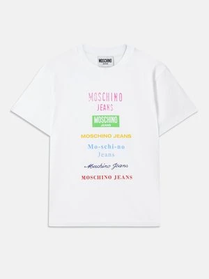T-shirt z nadrukiem MOSCHINO JEANS