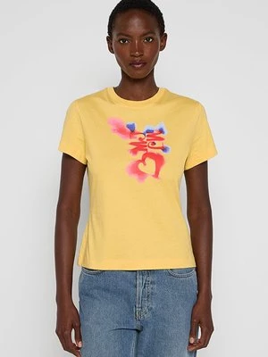 T-shirt z nadrukiem MOSCHINO JEANS