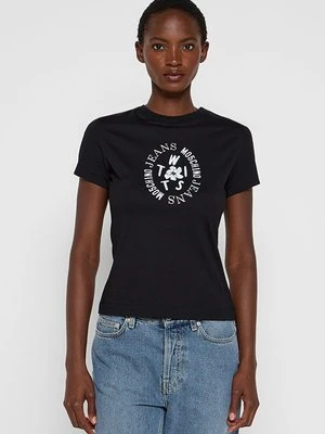 T-shirt z nadrukiem MOSCHINO JEANS
