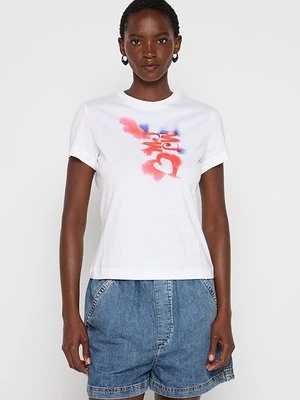 T-shirt z nadrukiem MOSCHINO JEANS