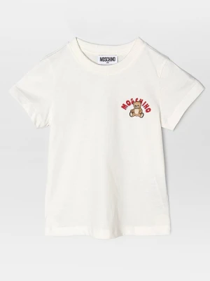T-shirt z nadrukiem MOSCHINO szary