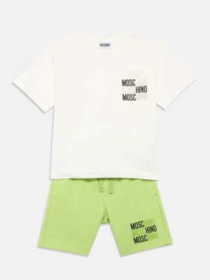 T-shirt z nadrukiem MOSCHINO zielony