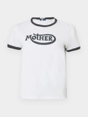 T-shirt z nadrukiem Mother biały