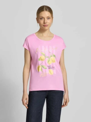 Zdjęcie produktu T-shirt z nadrukiem motywu Christian Berg Różowy