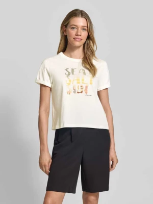 T-shirt z nadrukiem motywu Marc Cain