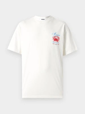T-shirt z nadrukiem MSGM