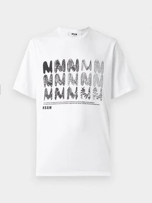 T-shirt z nadrukiem MSGM