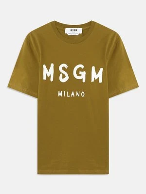 T-shirt z nadrukiem MSGM