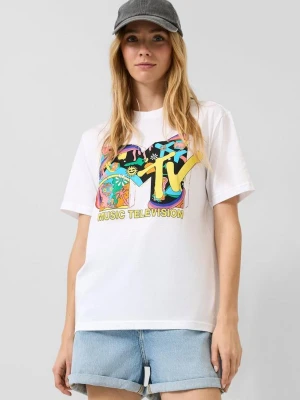 T-shirt z nadrukiem MTV QS
