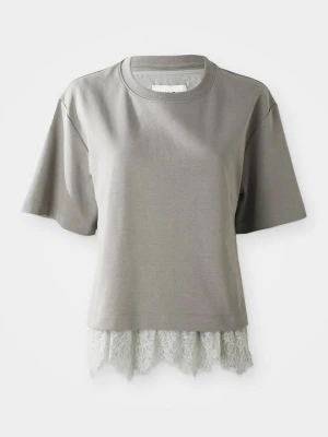 T-shirt z nadrukiem MUNTHE szary