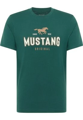 T-shirt z nadrukiem mustang