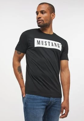 T-shirt z nadrukiem mustang