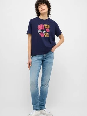 T-shirt z nadrukiem mustang