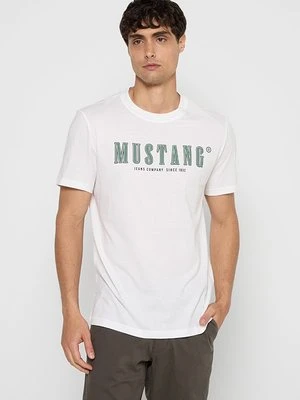 T-shirt z nadrukiem mustang