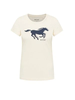 T-shirt z nadrukiem mustang