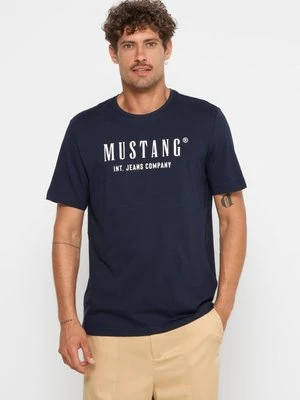 T-shirt z nadrukiem mustang