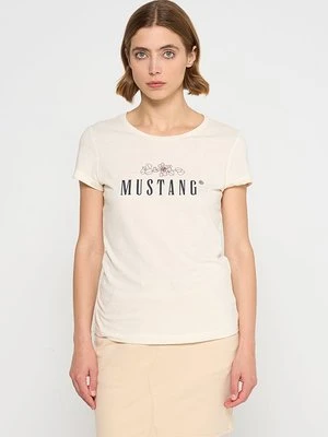 T-shirt z nadrukiem mustang