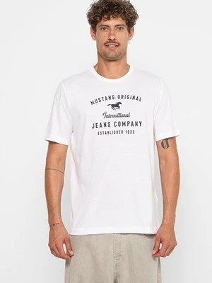 T-shirt z nadrukiem mustang