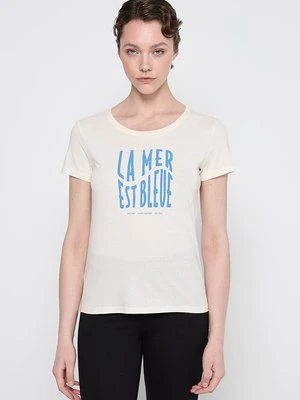 T-shirt z nadrukiem mustang