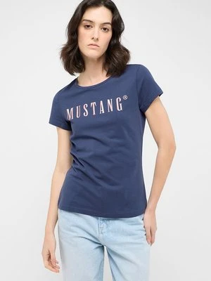 T-shirt z nadrukiem mustang