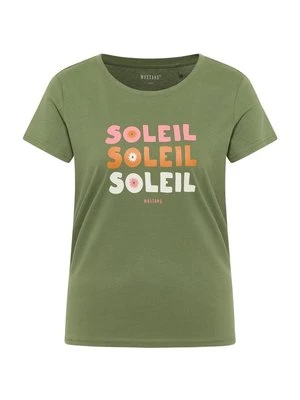 T-shirt z nadrukiem mustang