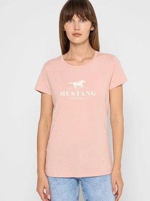 T-shirt z nadrukiem mustang
