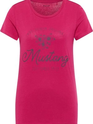 T-shirt z nadrukiem mustang