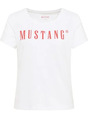 Zdjęcie produktu T-shirt z nadrukiem Mustang biały