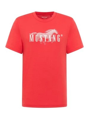 T-shirt z nadrukiem mustang