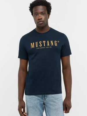 T-shirt z nadrukiem mustang