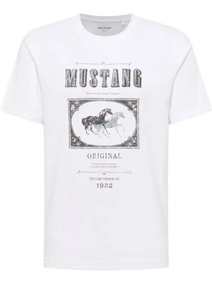 T-shirt z nadrukiem mustang