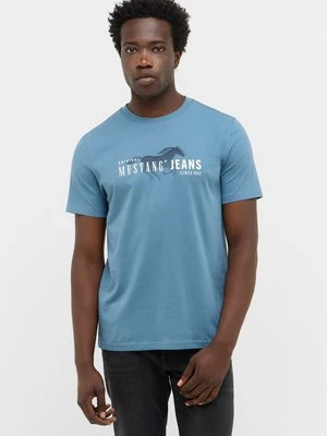 T-shirt z nadrukiem mustang