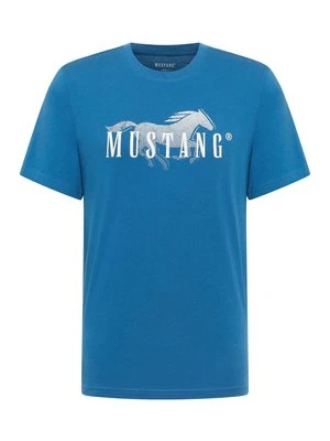 T-shirt z nadrukiem mustang