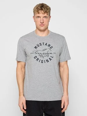 T-shirt z nadrukiem mustang