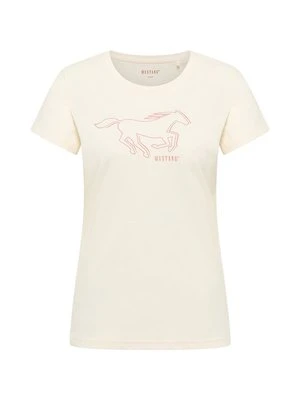 T-shirt z nadrukiem mustang