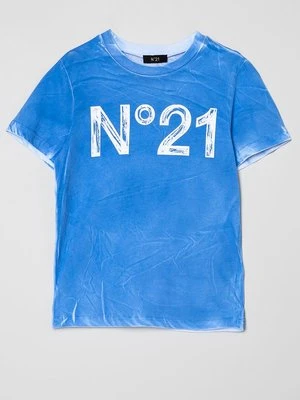 T-shirt z nadrukiem N°21 niebieski