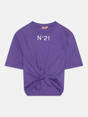 T-shirt z nadrukiem N°21 fioletowy