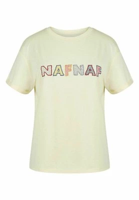 T-shirt z nadrukiem Naf Naf