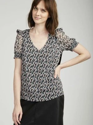 T-shirt z nadrukiem Naf Naf