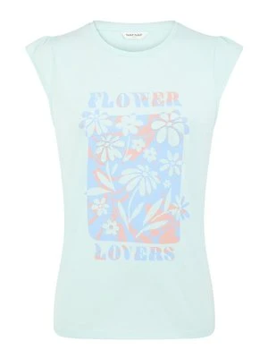 T-shirt z nadrukiem Naf Naf