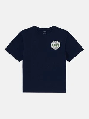 Zdjęcie produktu T-shirt z nadrukiem NAME IT granatowy