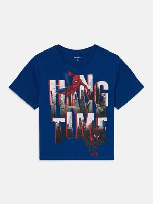 Zdjęcie produktu T-shirt z nadrukiem NAME IT granatowy