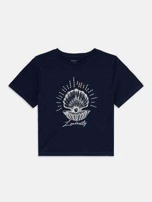 Zdjęcie produktu T-shirt z nadrukiem NAME IT granatowy
