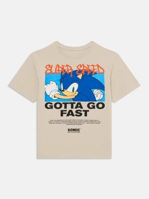Zdjęcie produktu T-shirt z nadrukiem NAME IT beżowy