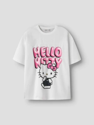 T-shirt z nadrukiem NAME IT biały